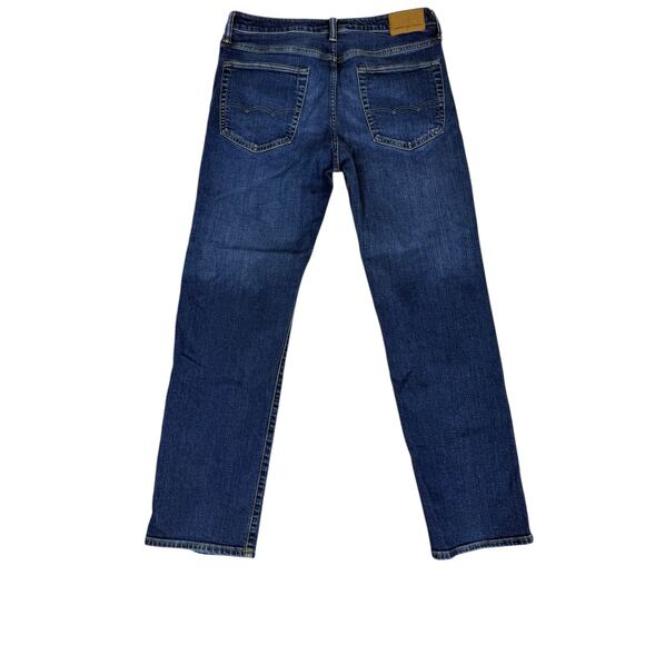 American Eagle Relaxed Straight Jeans - Men's 32x34 Blue - Picture 2 of 7